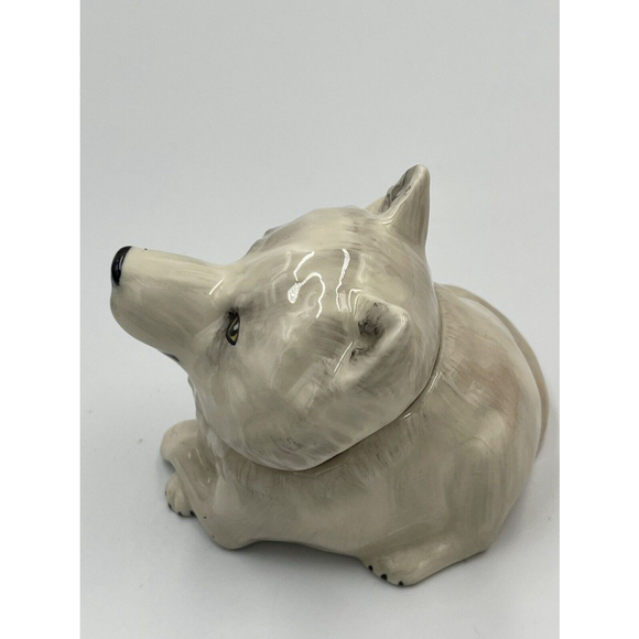 Kevin Francis Face Pot The White Wolf Limited Edition Numbered NIB Trinket Box - Picture 5 of 10